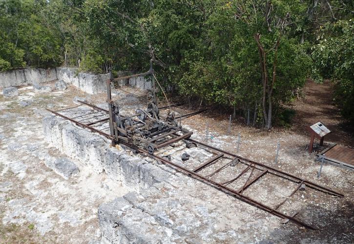 A view of the channeling machine and the Windley Quarry